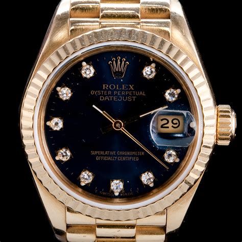 gold rolex oyster perpetual superlative chronometer